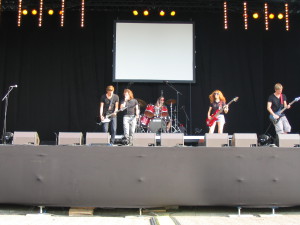 Performing on a comfortable large stage at Zoetermeer Culinair