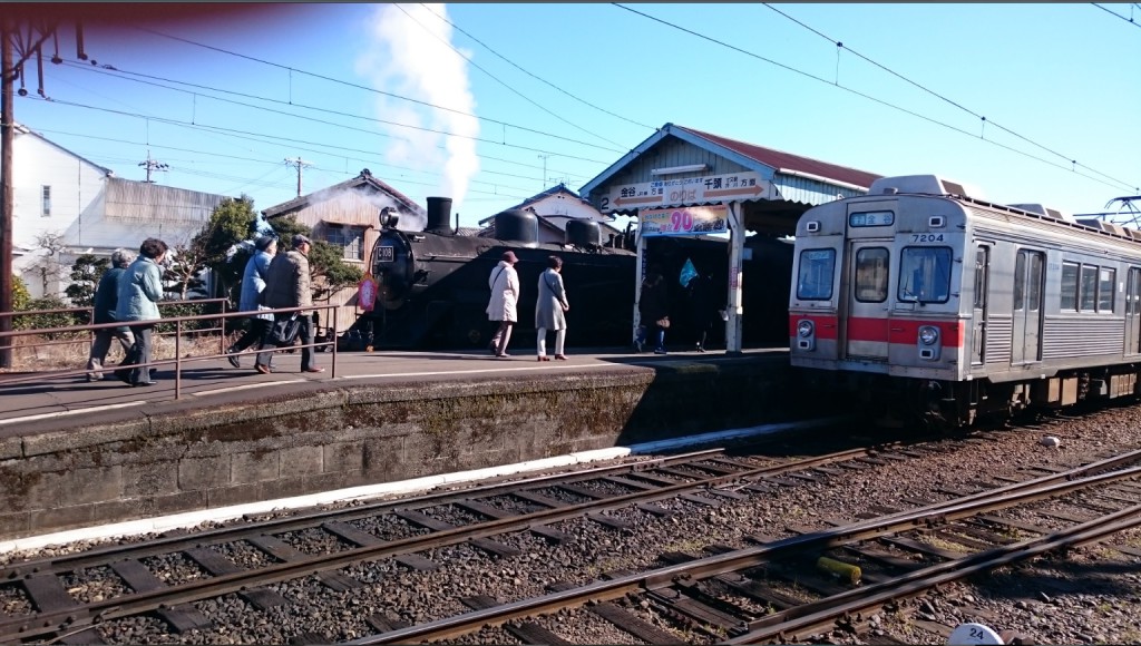 Steam train in Shizuoka